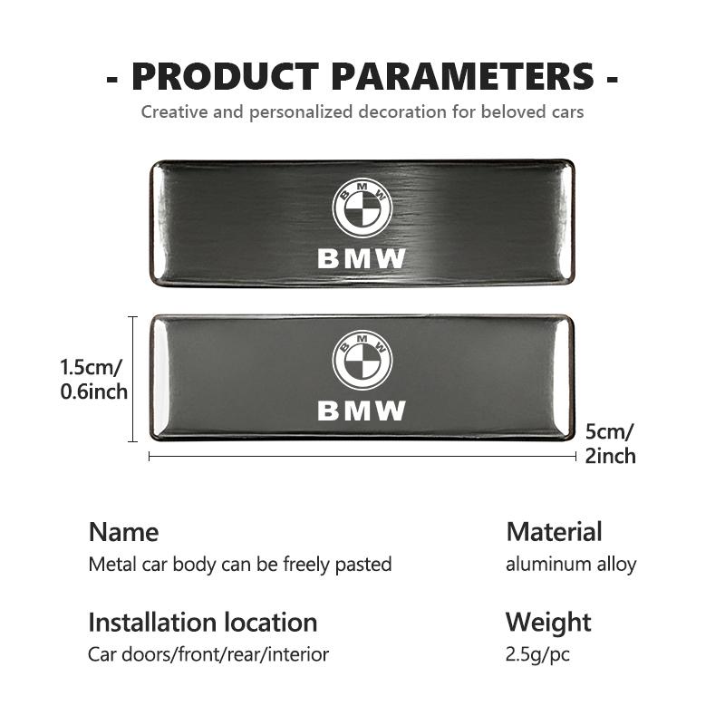 For BMW Car Styling Logo Sticker Metal Badge Emblem Decorative Decal Performance X1 M3 M6 F01 F02 E34 E36 E60 F10 F20 X6
