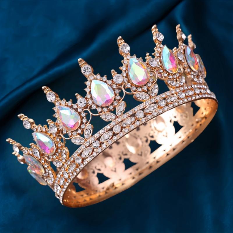 Tiaras y Coronas de Cristal Barroco Diadema con Pedrería Corona de Baile Diadema Corona Accesorios para el Cabello de Novia Boda Joyería Corona Tiara Regalo
