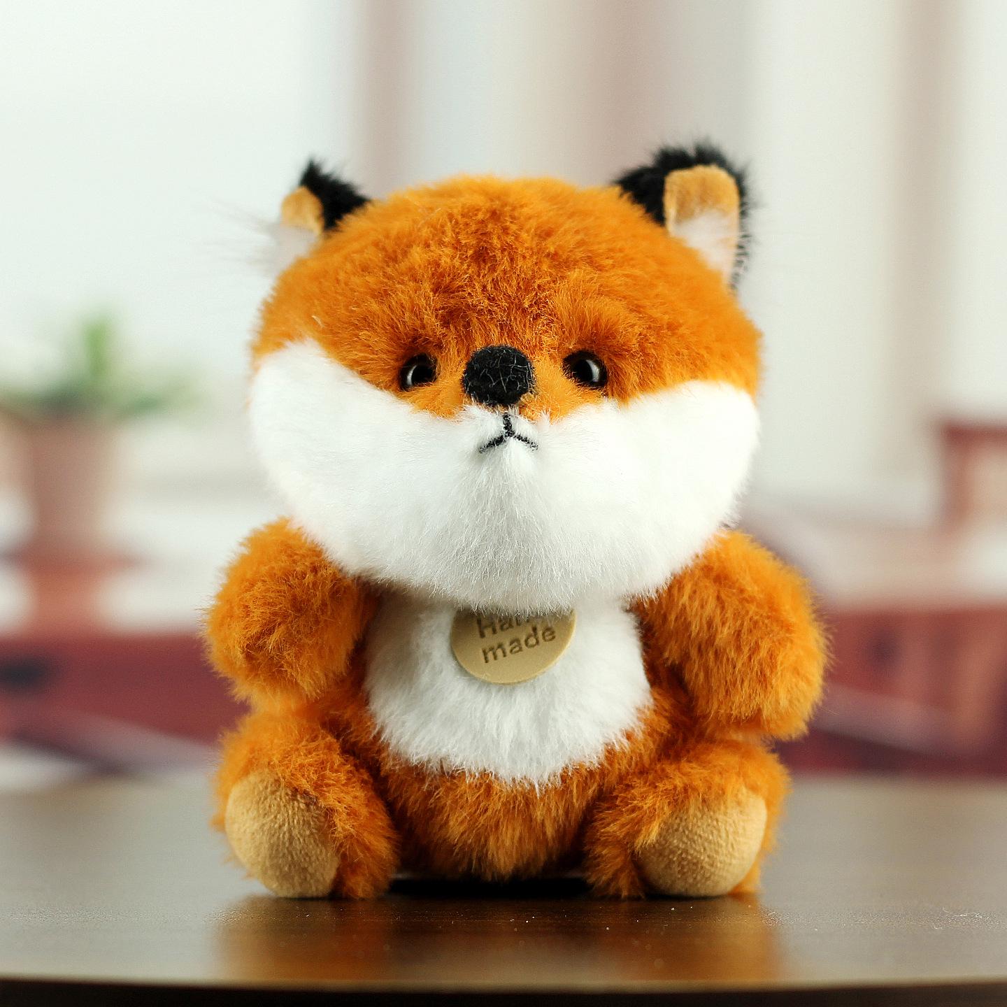 Очаровательный плюшевый брелок-подвеска в виде лисенка 11 cm