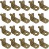 INCREWAY Shelf Support, 50 Pack 5mm L-Shaped Support Metal Bracket Style Shelf Pegs Pins with Hole for Furniture Cabinet Kitchen Bookcase - Antique