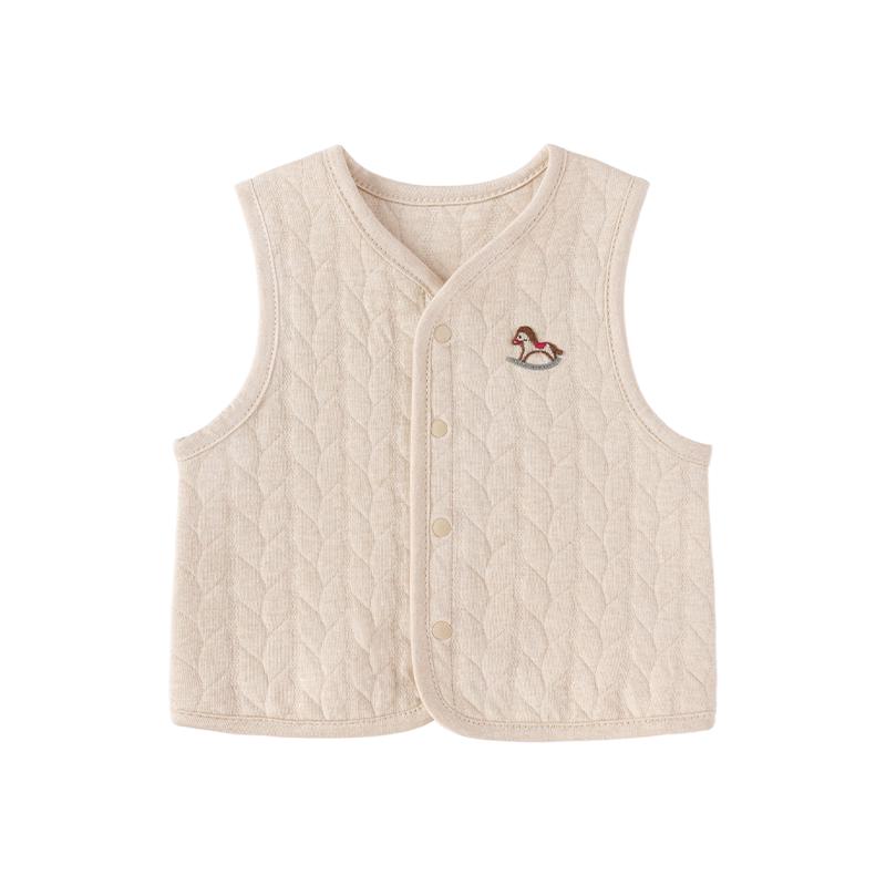 Хлопковый стеганый жилет Babylove 66