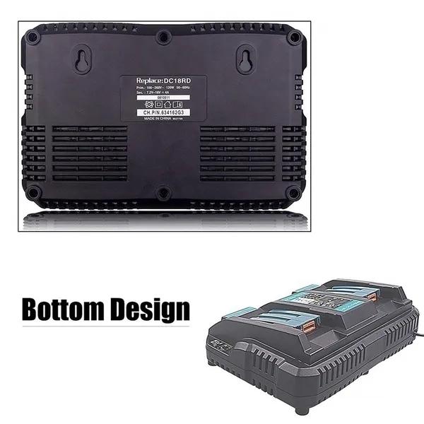 Dual Lithium Battery Charger DC18RD Replacement for Makita 18V Battery Charger Makita Charger