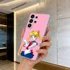 Sailor M-Moon-Usagi Tsukino Clear Soft Silicone Phone Case forSamsung S25, S24, S21, S22, S23, S30, Ultra, S20, Plus