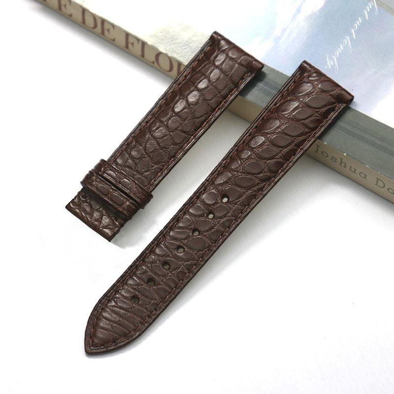 13 14 16mm 18mm 19mm 20mm Thin Soft crocodile leather strap For Longines L4 L2 VC MIDO Cartier Pin buckle brown blue WatchBand