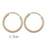 Fashion Simplicity Hoop Earrings for Women Punk Hip-Hop Gold Metal Circle Hoop Party EarringsTrend Jewelry Gift