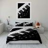 "Piano Music Decor Set" Bedding Set with 1 Duvet Cover 2 Pillowcases Single Double King Queen Gift