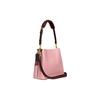 Coach Willow Color Block Pebble Leather Bucket Bag Women Bags Pink C3766-B4VI6