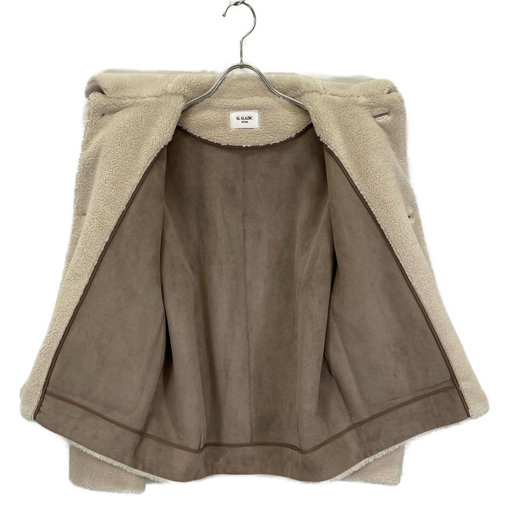 LE GLAZIK Ivory LG-A0093 Boa Short Jacket Jacket 36 IvoryUsed
