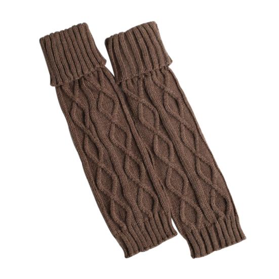 

Зимние женские однотонные вязаные крючком гетры, эластичные чехлы для ботинок, длинные носки хаки