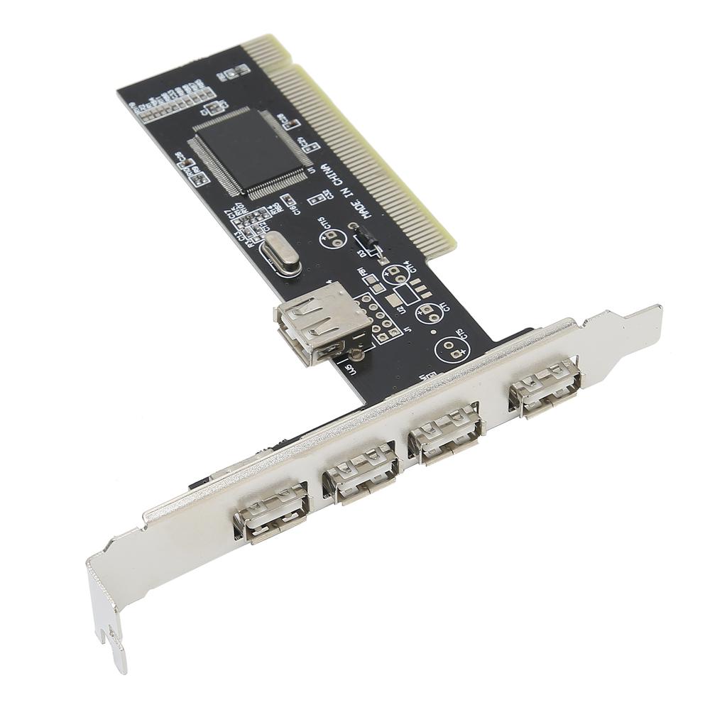 PCI Expansion Card To 4 Port USB2.0 Hub Adapter HighSpeed Converter Universal PC Accessories