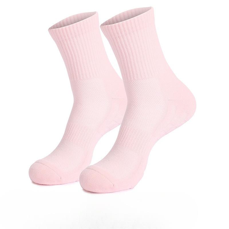 Men's Spring and Autumn Solid Color Professional Badminton Running Basketball Towel Bottom Shock Retarding Tube Socks