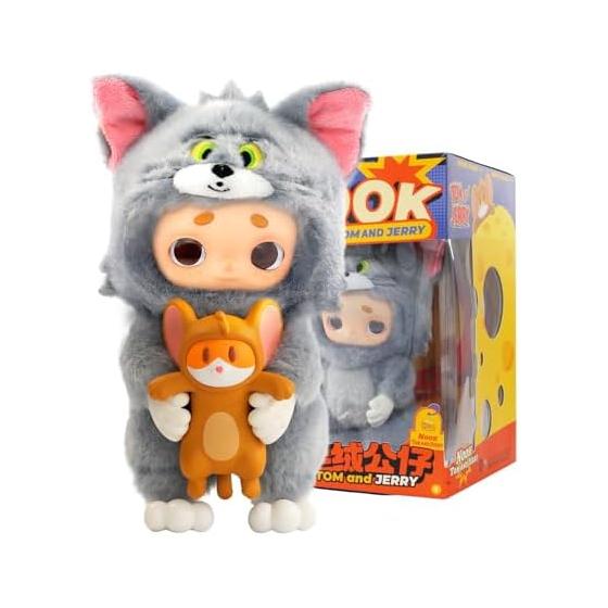 52TOYS NOOK X TOM and JERRY Collaboration Official Collaboration Goods Vinyl Face Plush Toy Present Cute Soothing Soft