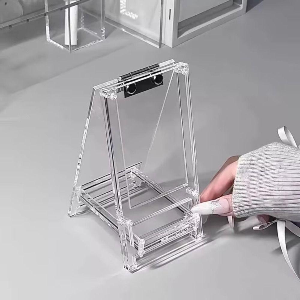 Clear Collection Card Display Stand Free Standing Acrylic Card Sleeves Frame  Ins Mini Album