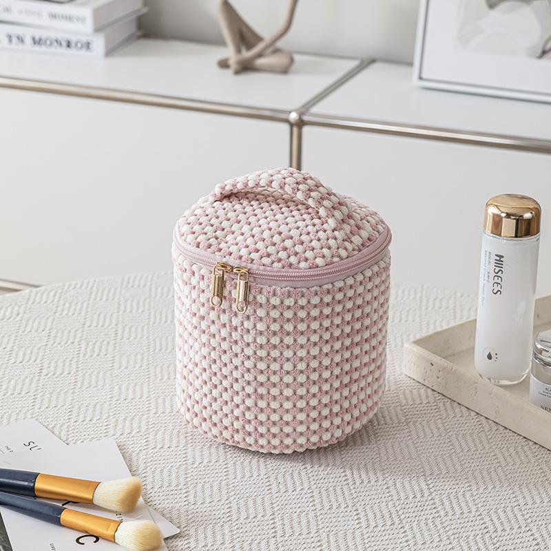 Corduroy Cosmetic Bag Travel Portable Lipstick Bag Organizer Handheld Washable Cosmetic Bag
