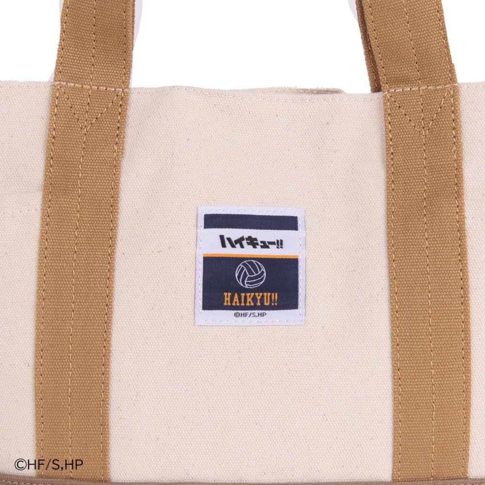 Mist Forza Tote Bag [Haikyu!!] Mini Character Embroidered Tote Bag ODHQ90 Beige
