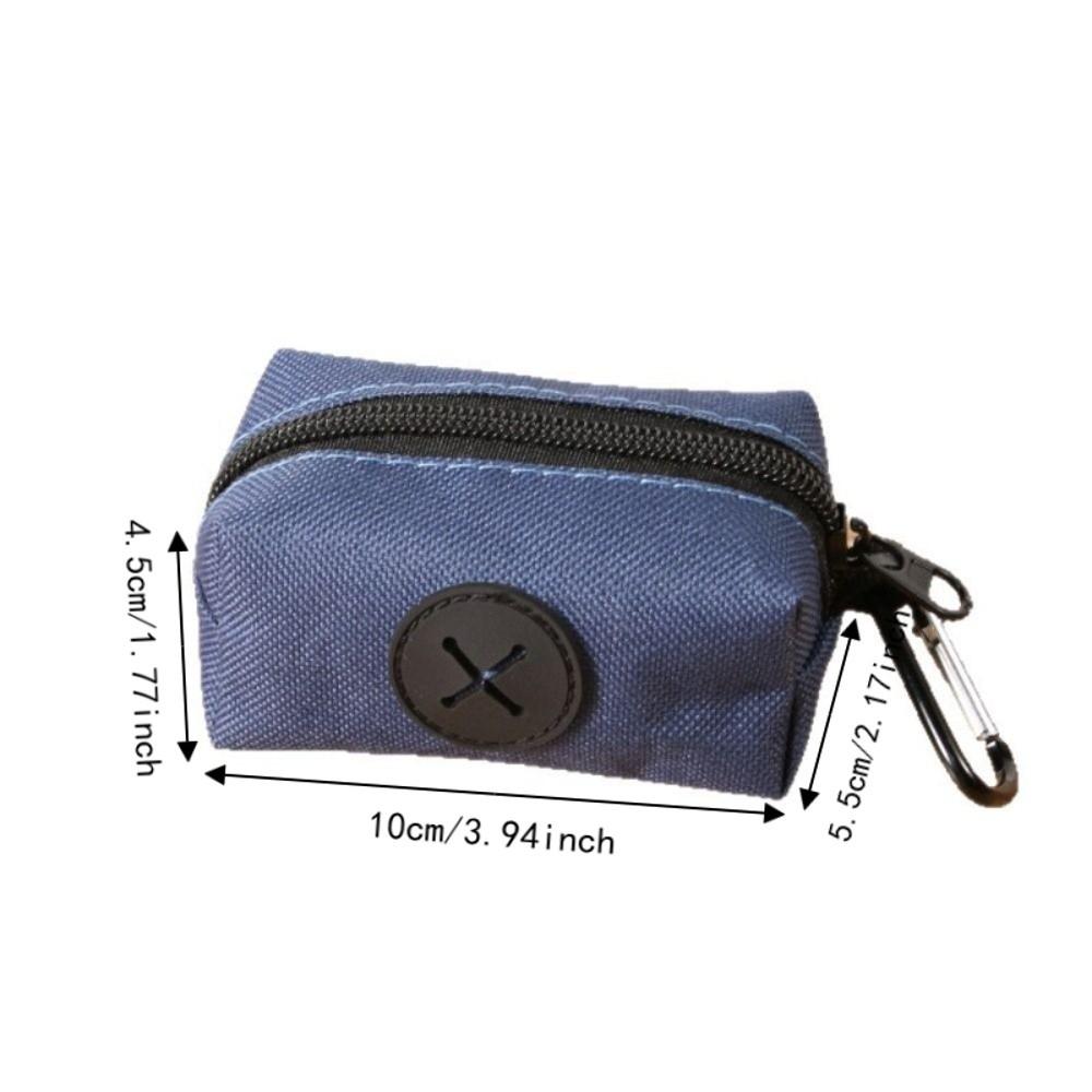 with Carabiner Clip Dog Poop Bag Holder Portable Animal Waste Collection Pouch  Walking