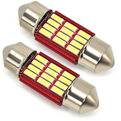 2 ks LED žiarovka C3W, C5W SV8.5 12V CANBUS 31mm 180lm silná Off-Road