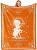 Twelve Constellation Tarot Cards Printed Blanket for Sofa Bed Travel Camping Living Room Office Conditioning Blanket