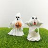 European & American Halloween Ghost & Pumpkin Couple Resin Decorations – Cute Festival Gifts for Living Room