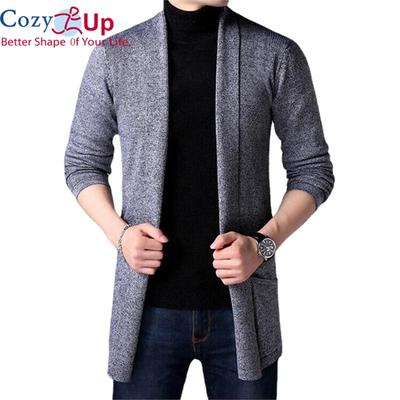 Cappotti maglione uomo nuova moda autunno uomo slim lungo tinta unita giacca lavorata a maglia moda uomo casual maglione cardigan cappotti