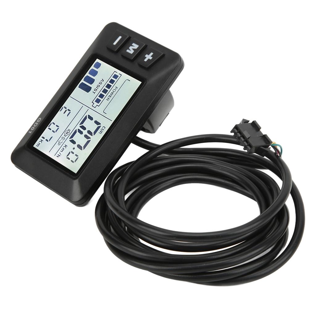 Electric Bicycle Display LCD Meter Bicycle Lithium Battery Modification Accessories 36V 48V Ordinary Connector