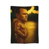 Mantas Charlie Kirk Coral Fleece Felpa Todas las Estaciones Manta Ligera Delgada Multifunción para Cama Oficina Ropa de Cama Mantas