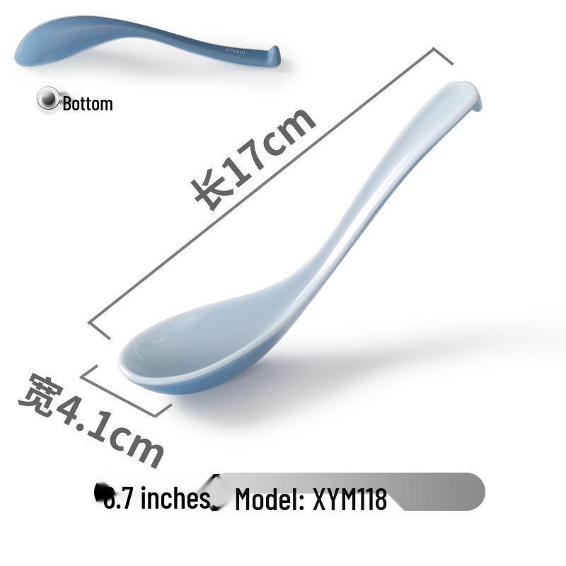 Xiangyuanmei Colorful Melamine Soup Spoon - Restaurant & Hotel Stirring Spoon, Imitation Porcelain, Plastic, for Hot Pot