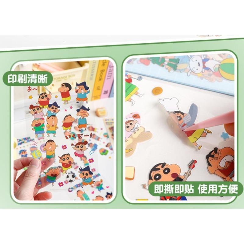 New Crayon Shin Chan Sticker Pack Professional Dress Up Series Pet Stickers Creative Cut Free Diy Material Stickers Gift