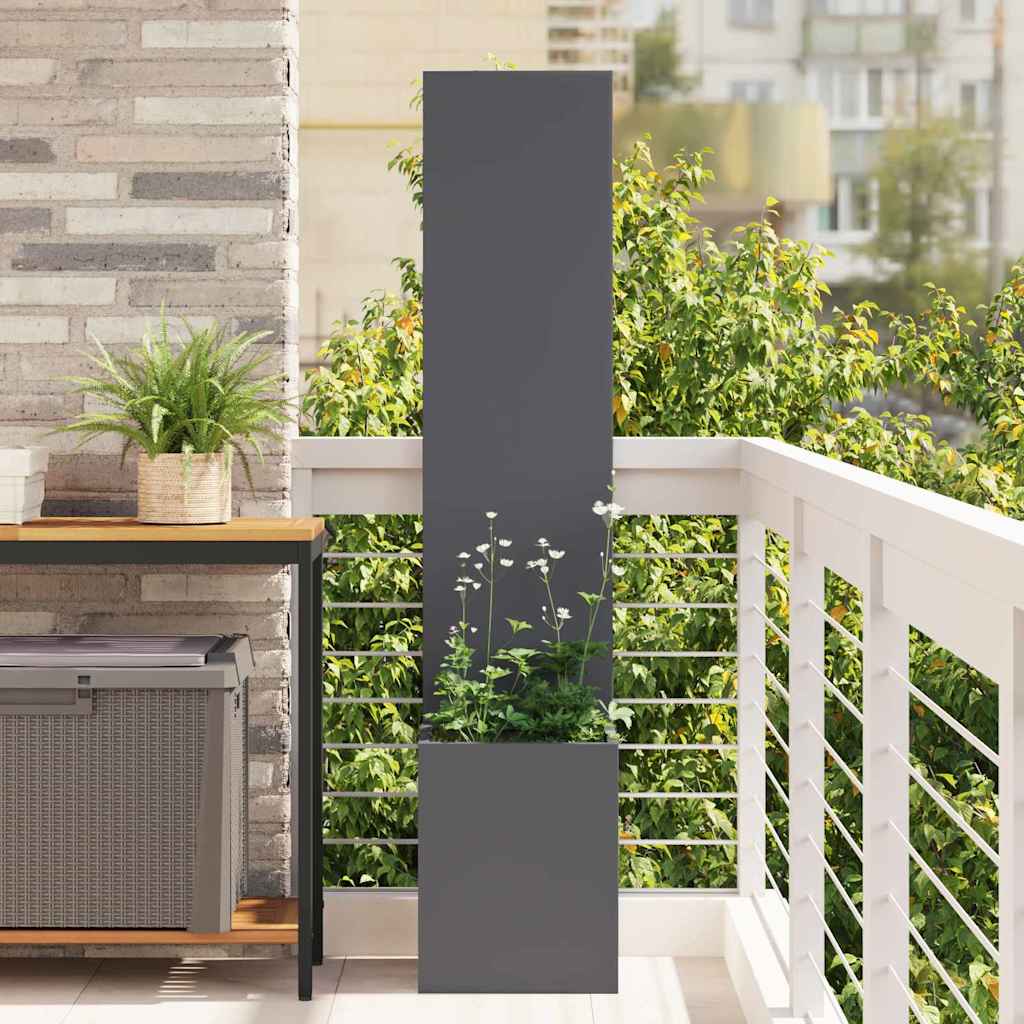 Garden Privacy Screen Canvas Anthracite 32 x 32 x 150 cm