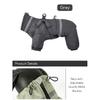 Dog Winter Clothes Warm Overalls for Small Medium Dog Water Repellent Thicken Padded Dog Coat with Harness Adjustable Reflective