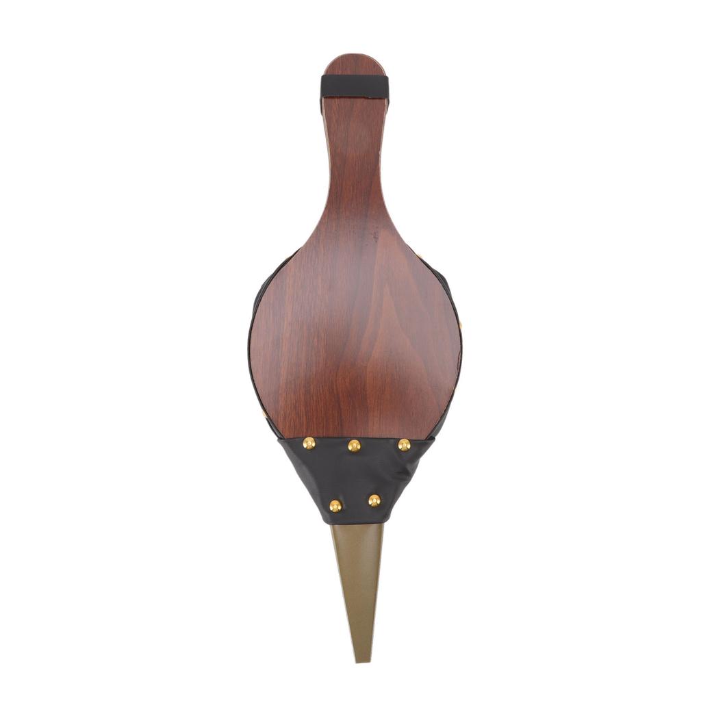 Wood Bellows 15.0 X 5in Fireplace Bellows Manual Air Blower Fireplace Tools with Hanging Strap for Outdoor Camping BBQ