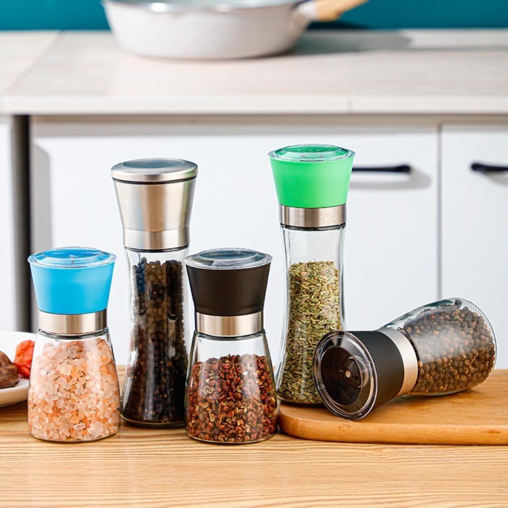 PremiumPepper Grinder AdjustableCeramic Grinder Precision MachinedStainless Steel Grinder and PremiumPeppercorn Sponge Packaging