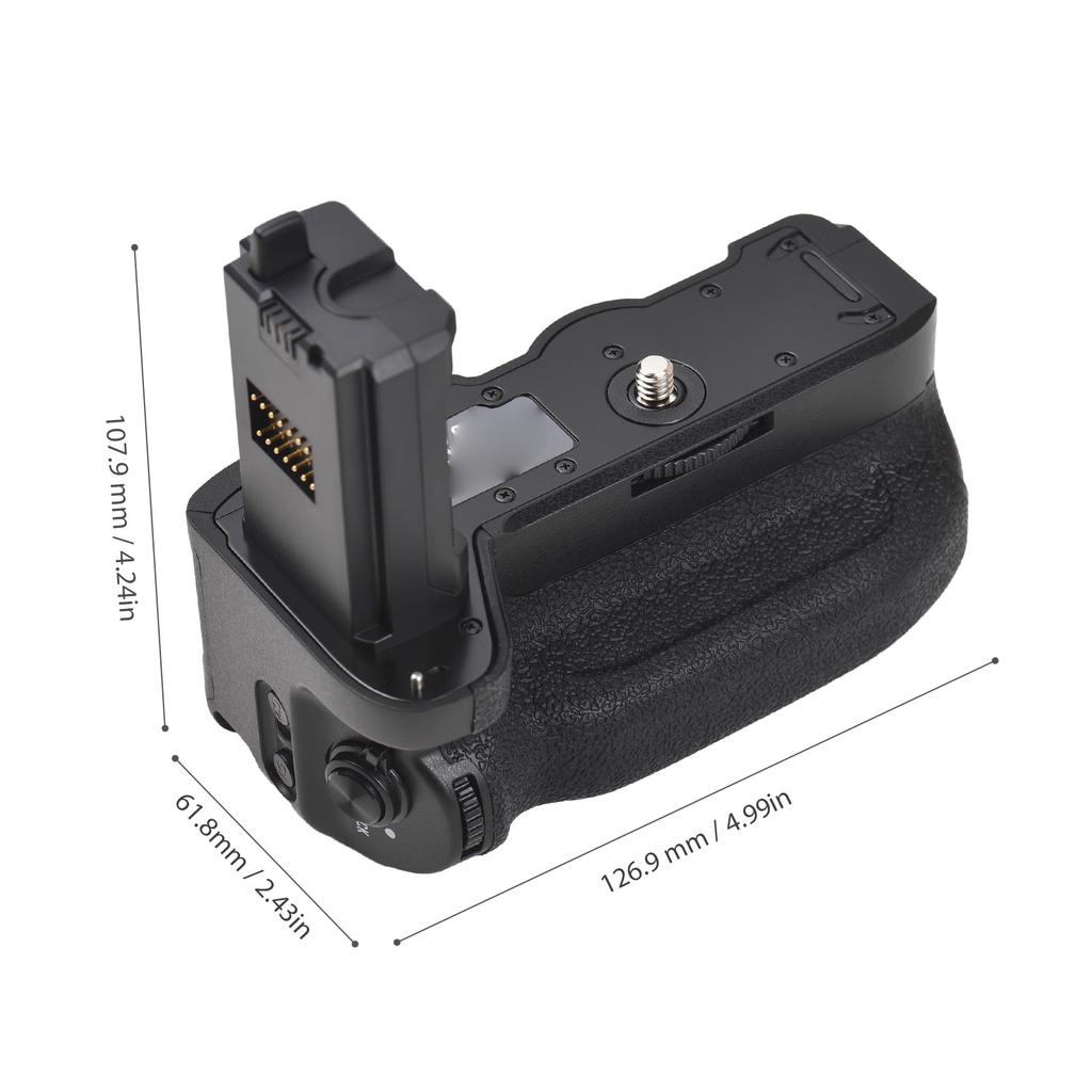 VG C4EM Vertical Battery Grip Holder with Dual Battery Slots Compatible with Sony A9 A7R4 A7M4 A7RM4 A1 A7S
