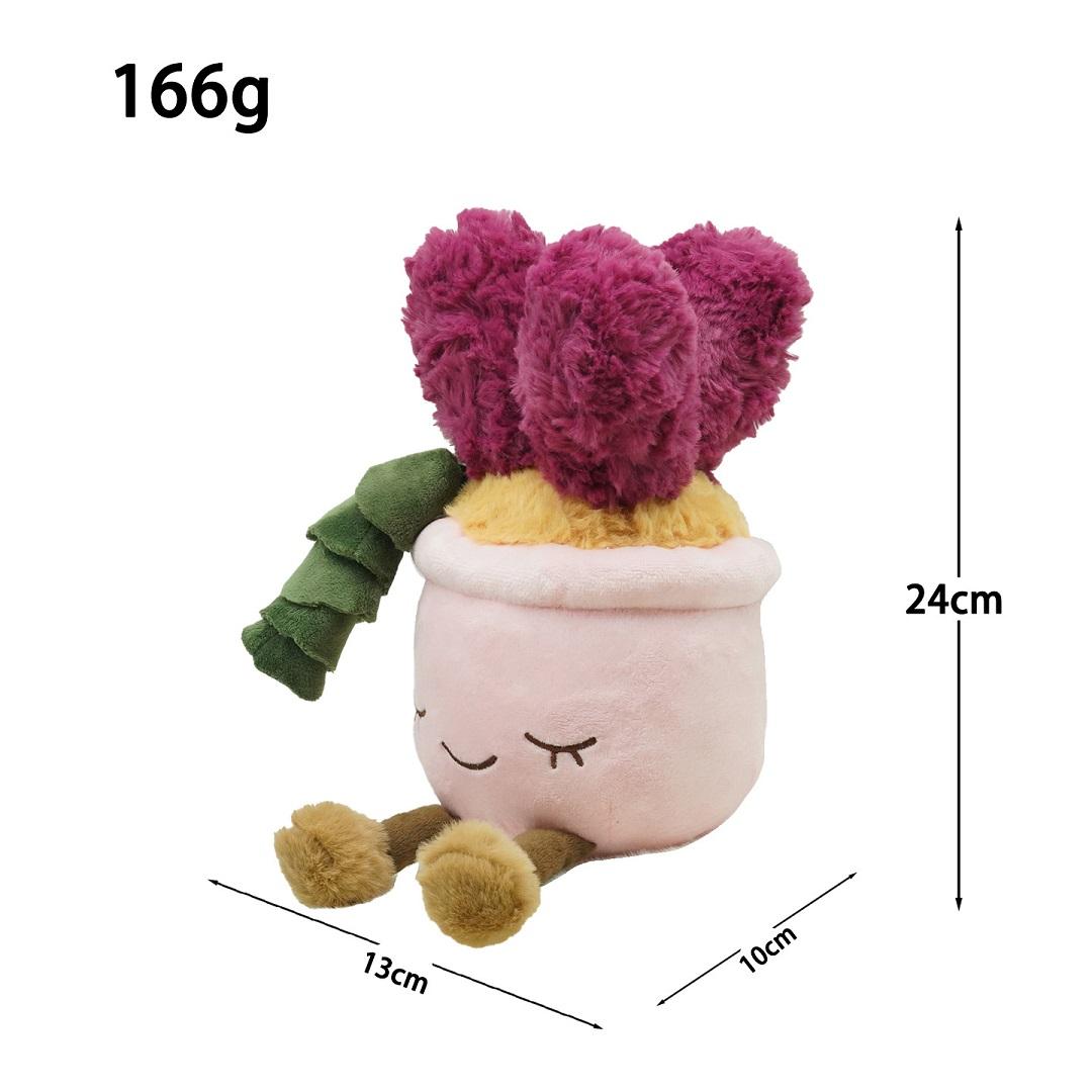 Cartoon Potted Plant Pluche Pop Schattige Zonnebloem Roos Aardbei Cactus Calla Lelie Pluche Plant Huisdecoratie Cadeau Voor Kinderen 25cm