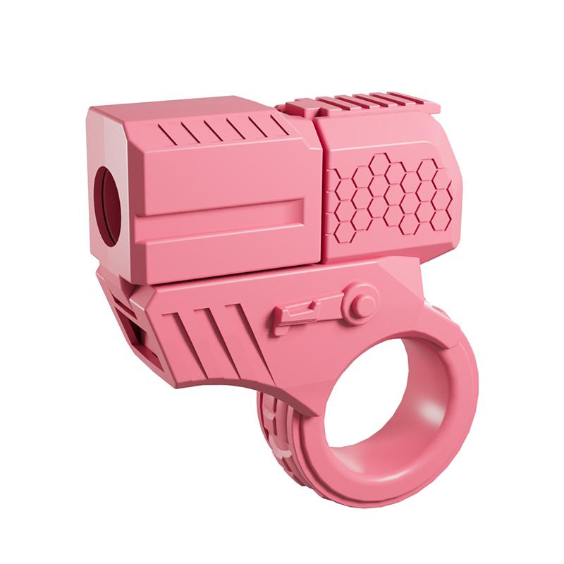 1PC Mini Gun Skořápka vysunutá Může spustit dekompresi EDC Prst Ring Pistole Fidget Spinner Ratchet Úzkost Uvolnění stresu Dětské zbraně