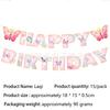 Pink Butterfly Birthday Party Tableware Set – Plates, Napkins, Tablecloth & Decorations