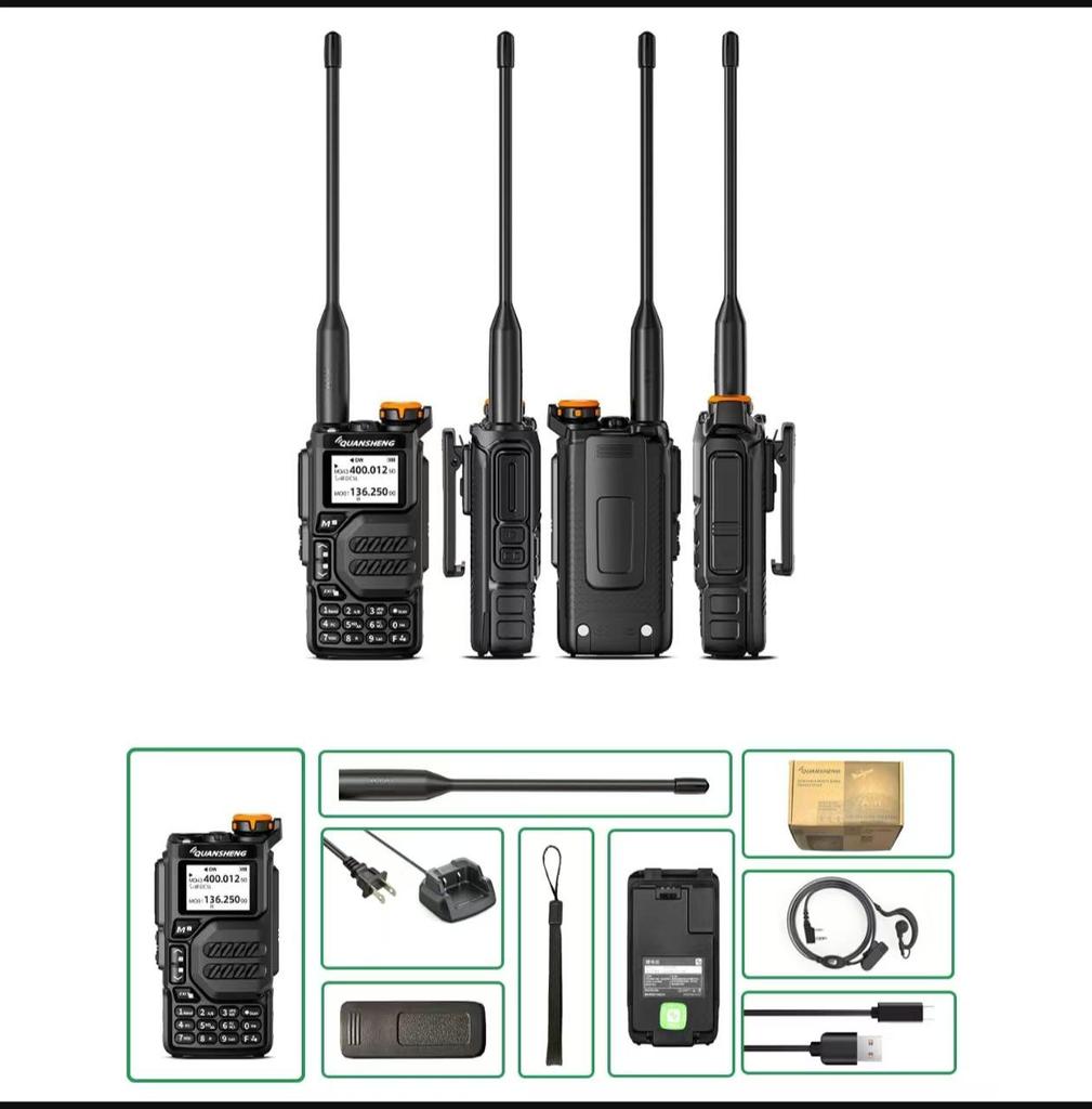 Quansheng UV-K5 Multiband-Hochleistungs-FM-Walkie-Talkie mit One-Key-Aviation und Frequenzanpassung für den Außenbereich