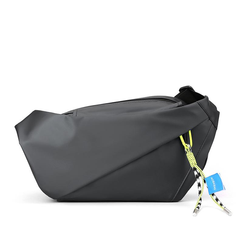 Borsa a tracolla da uomo in nylon impermeabile per sport all'aria aperta, da corsa, da ciclismo, grande capacità, da viaggio, per telefono, borsa a tracolla