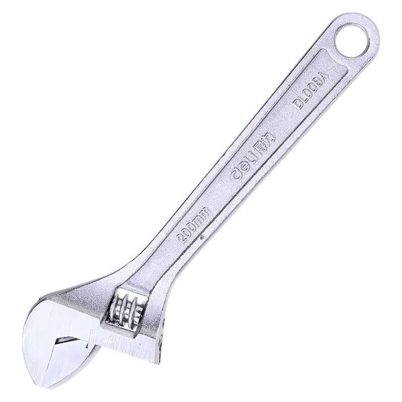 Deli Smooth Handle Adjustable Wrench 8 inch