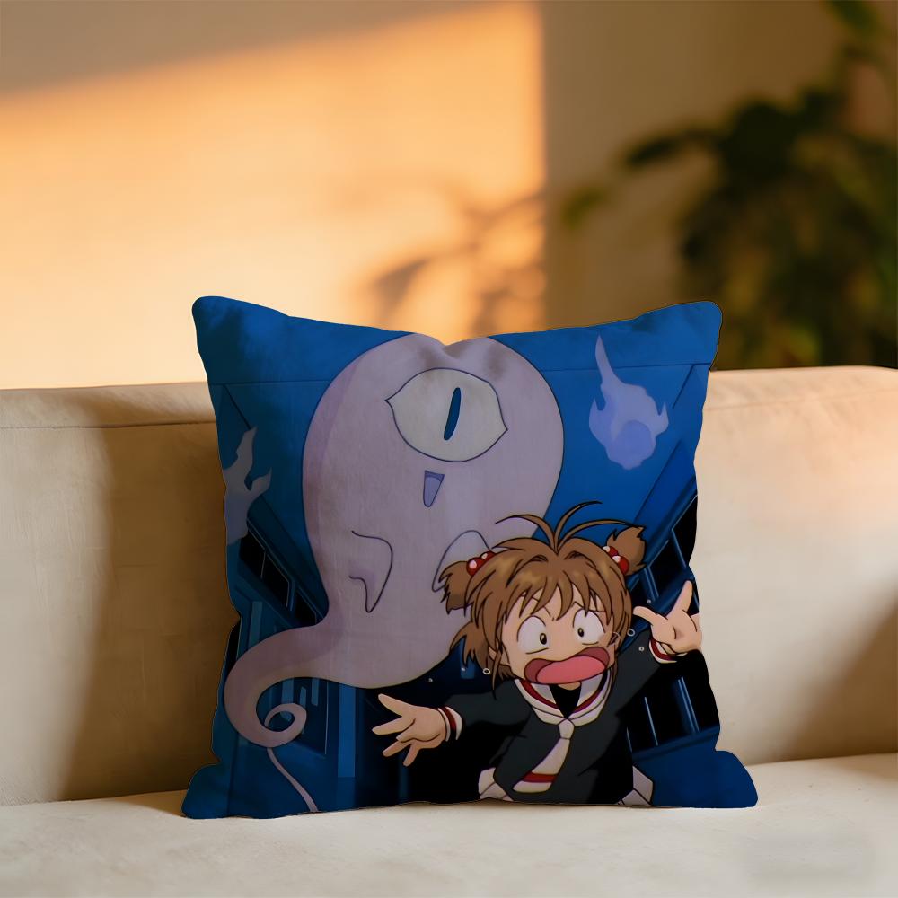 

Cardcaptor Sakura Cushion Cover Cozy Velvet Throw PillowSoft Warm Cushion For Sofa Bed 30X30cm