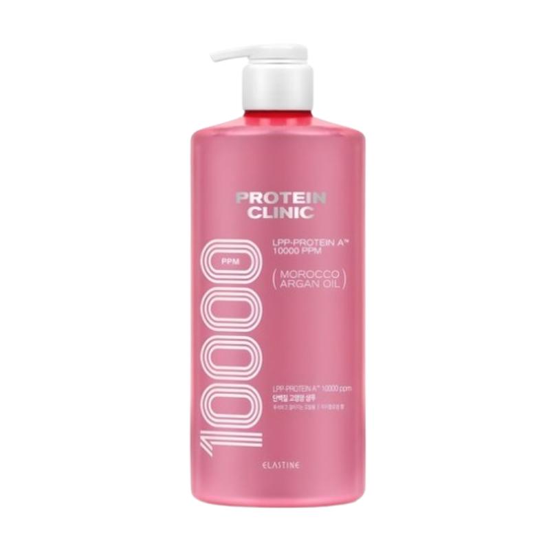 Elastine Protein Clinic Shampoo 1L | Korean Protein Shampoo for Damaged Hair, Peach Blossom Scent 1L