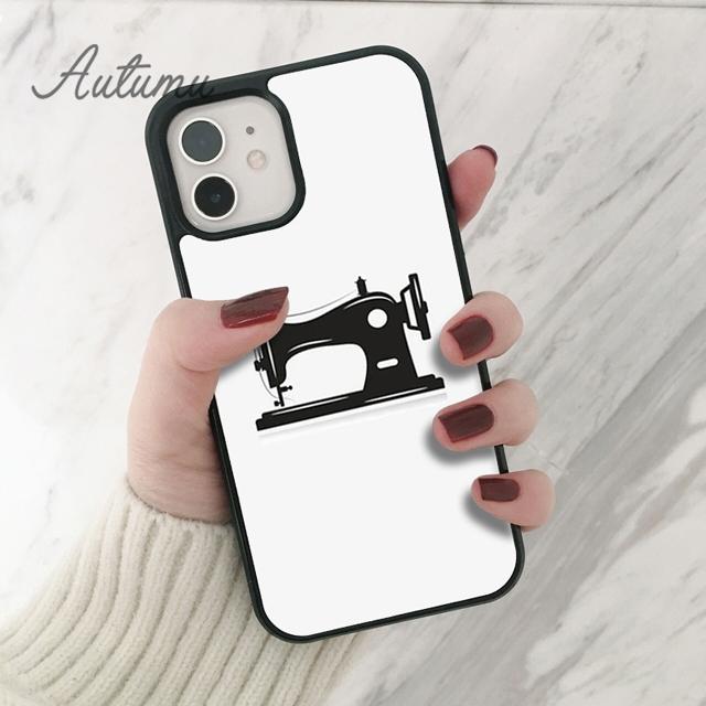 Sewing Machine Phone Case for iPhone 11 12 13 14 Pro Max Mini X XR XS SE 2020 5 6S 7 8 Plus Samsung Galaxy S21 S22 Cover Shell