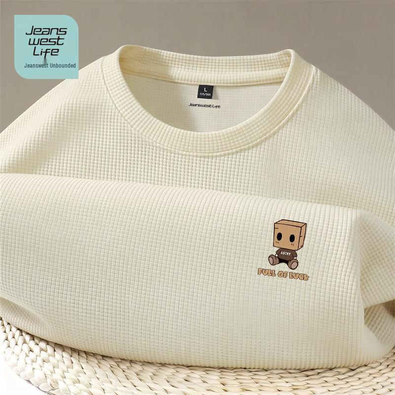 Jeanswest Life Men's Waffle Knit Graphic T-Shirt