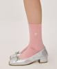 DEPOUND Mercerized Cotton Logo Socks [Pink]