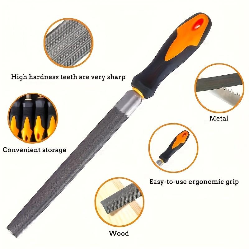 File Tool Set with Carry Case,Premium Grade T12 Drop Forged Alloy Steel, Precision Flat/Triangle/Half-round/Round Large Fi
