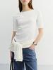 Deonseuteu Essential Boat Neck T-Shirt_Udts6B227_Off White