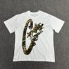Unisex Streetwear Oversized Cotton Tee With Geometric Print Loose Fit Short Sleeve T-Shirt Men Women