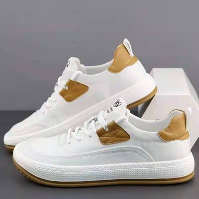 Mode Frühling Herbst Rindsleder Plateau-Sneakers für Herren Mode Lässig Sport Plateau-Schuhe Mann Neue Designer Luxus Board Schuhe