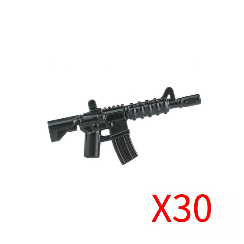 Military Soldiers Figures Weapons Building Blocks Accessories Two-color Guns Assault Sniper Rifles M16 M4 Model Bricks Toy Gift