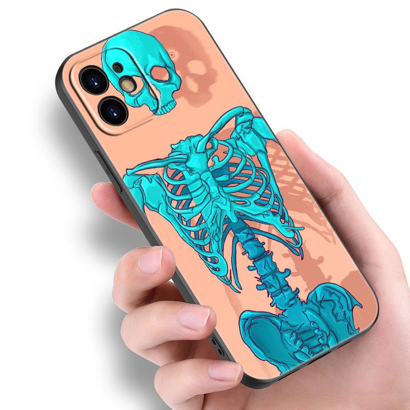 Medizinische Menschliche Organe Gehirn Meridian Niere Hohe Fall Für Apple iPhone 14 13 12 Mini 11 Pro Max 7 8 XR X XS 7 8 Plus SE 2020 2022